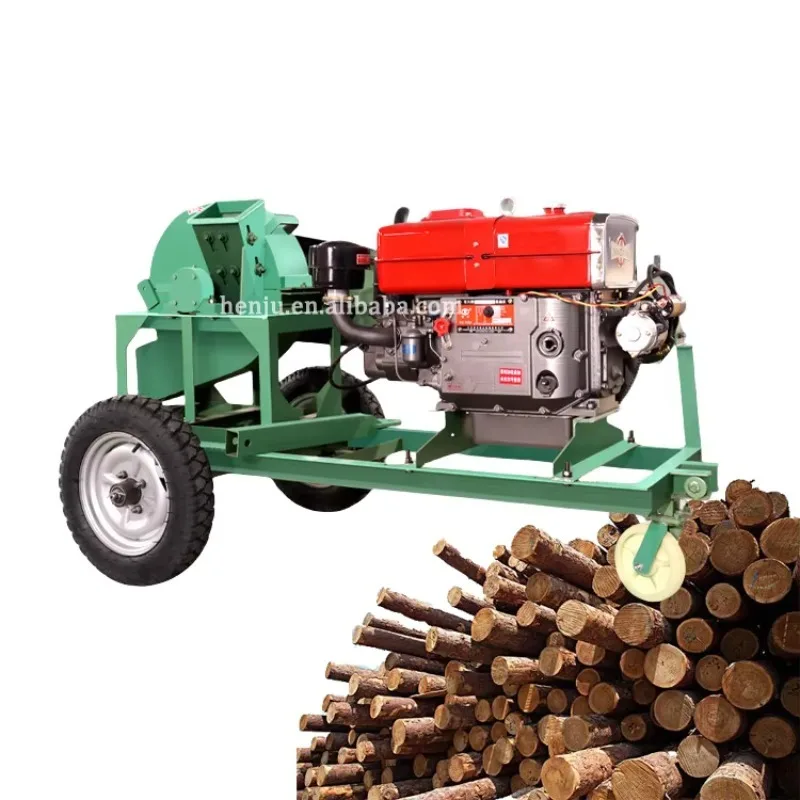 

【Best-Selling】Industrial Chip Crusher Fungus Cultivation Biomass Coconut Shell Wood Branch Log Sawdust Wood Grinder Machi