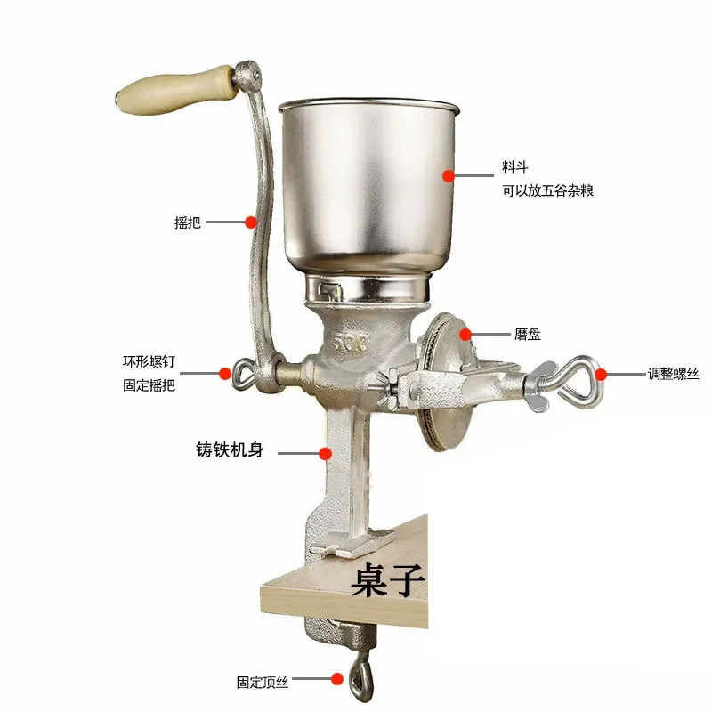 Electric Grain Mill Malt Crusher for Home Brewing Craft Beer Making Manual Adjustable Roller Grinder Barley Wheat Processing