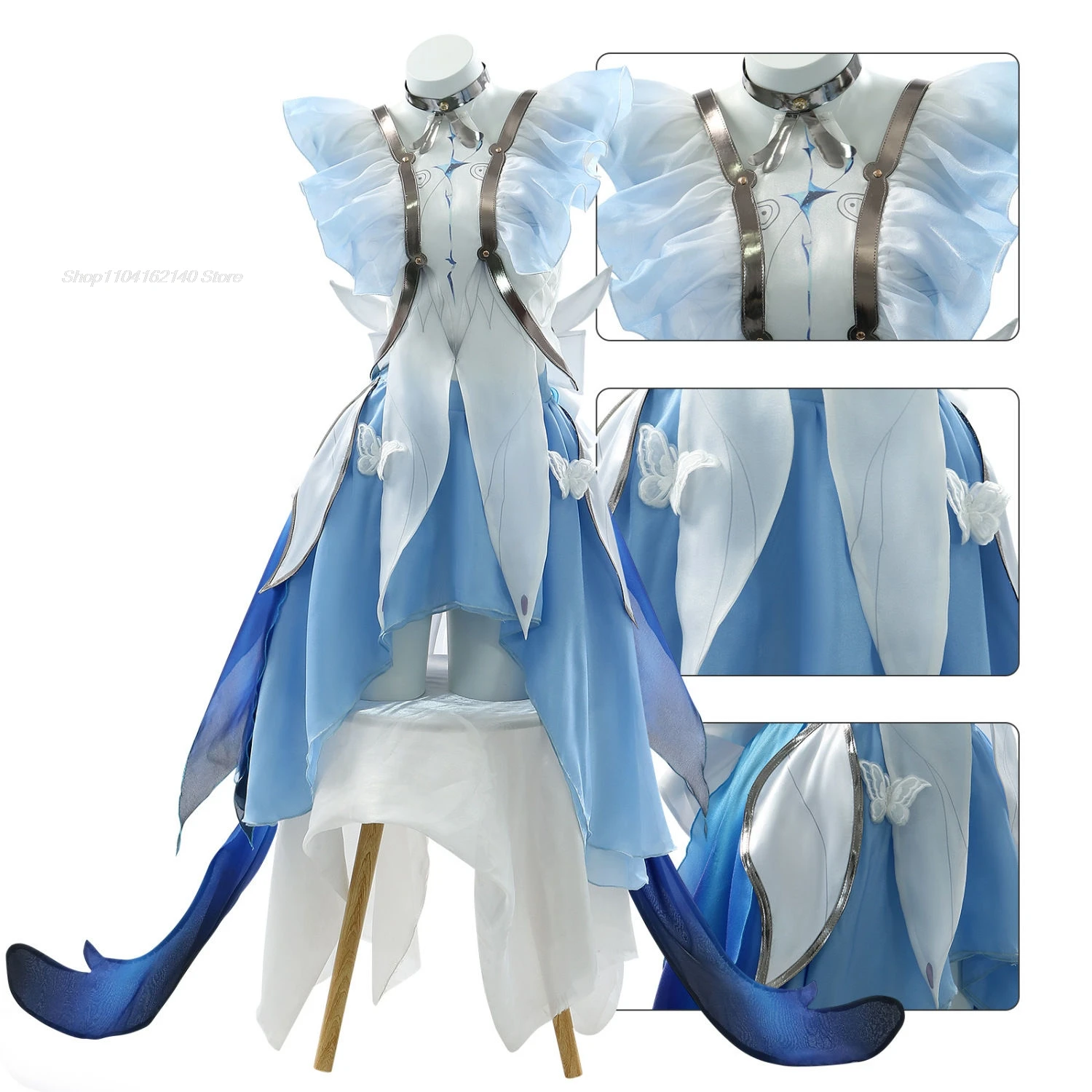 The Shorekeeper Cosplay Wuthering Waves Costume Lovely Dress Uniform Women Game Suit  Halloween Party Outfit Role Play