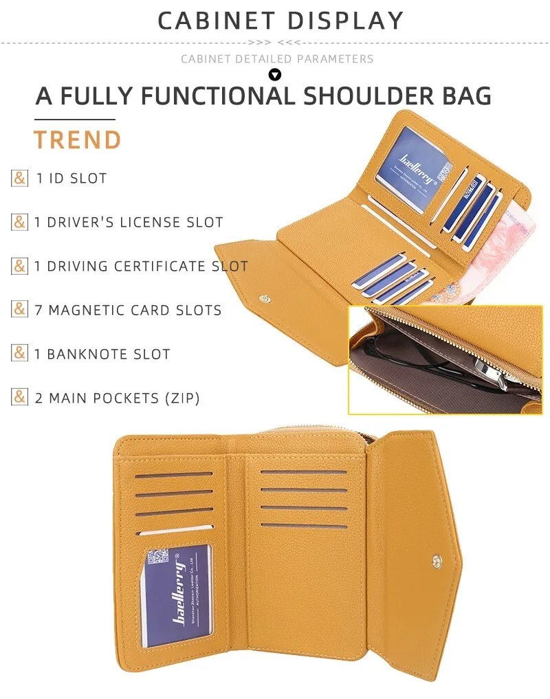 Modne portfele damskie damska skórzana torebka potrójne etui na karty kredytowe zamek błyskawiczny portmonetki klipsy na pieniądze torebka dla kobiet prezent