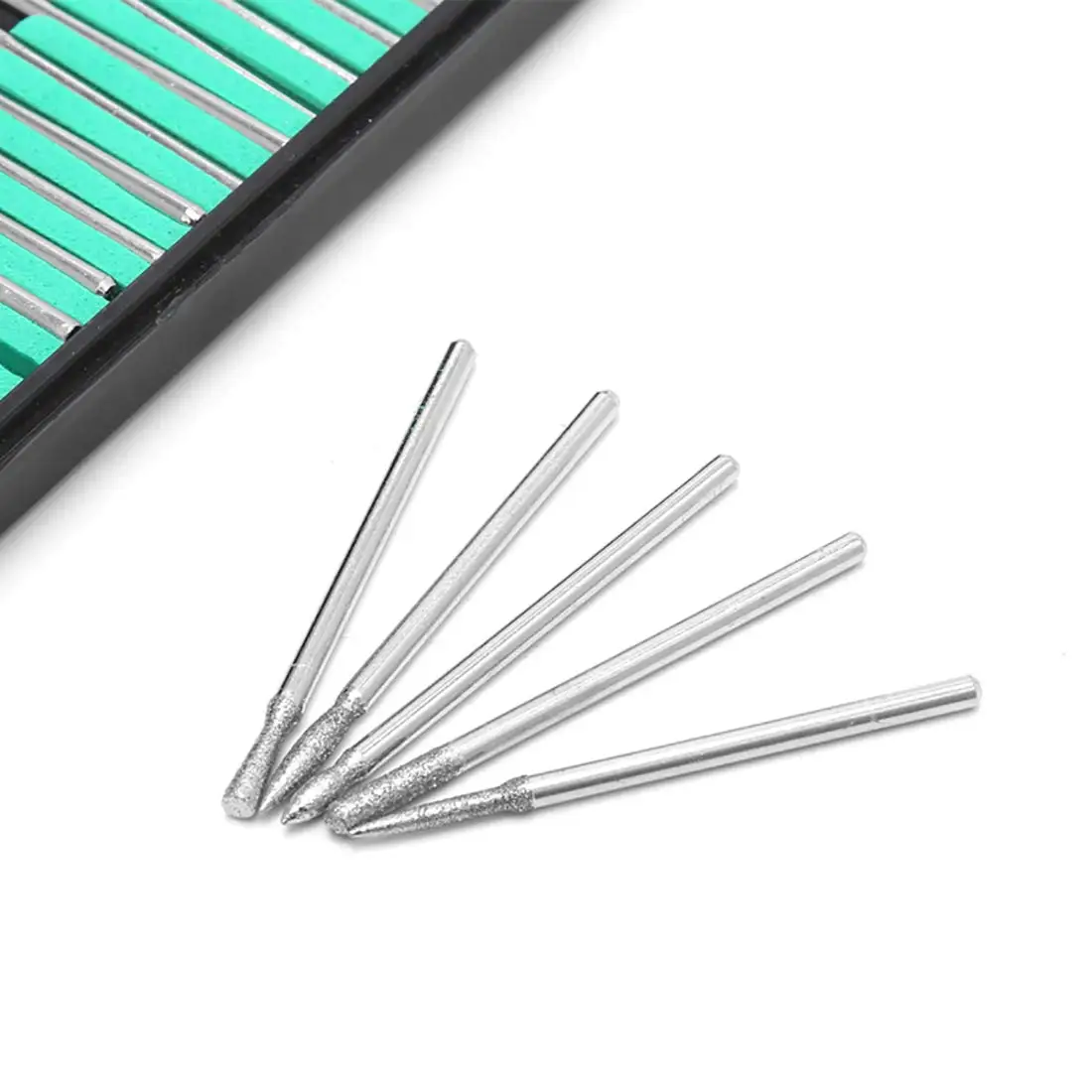 6/30 Stück Nagelkunst-Bohrer, Ersatz-Schleifpapierkopf-Set, Gel-Tipps, Schleif- und Polierwerkzeug, Zubehör für Pediküre-Maschinen – Detail 4
