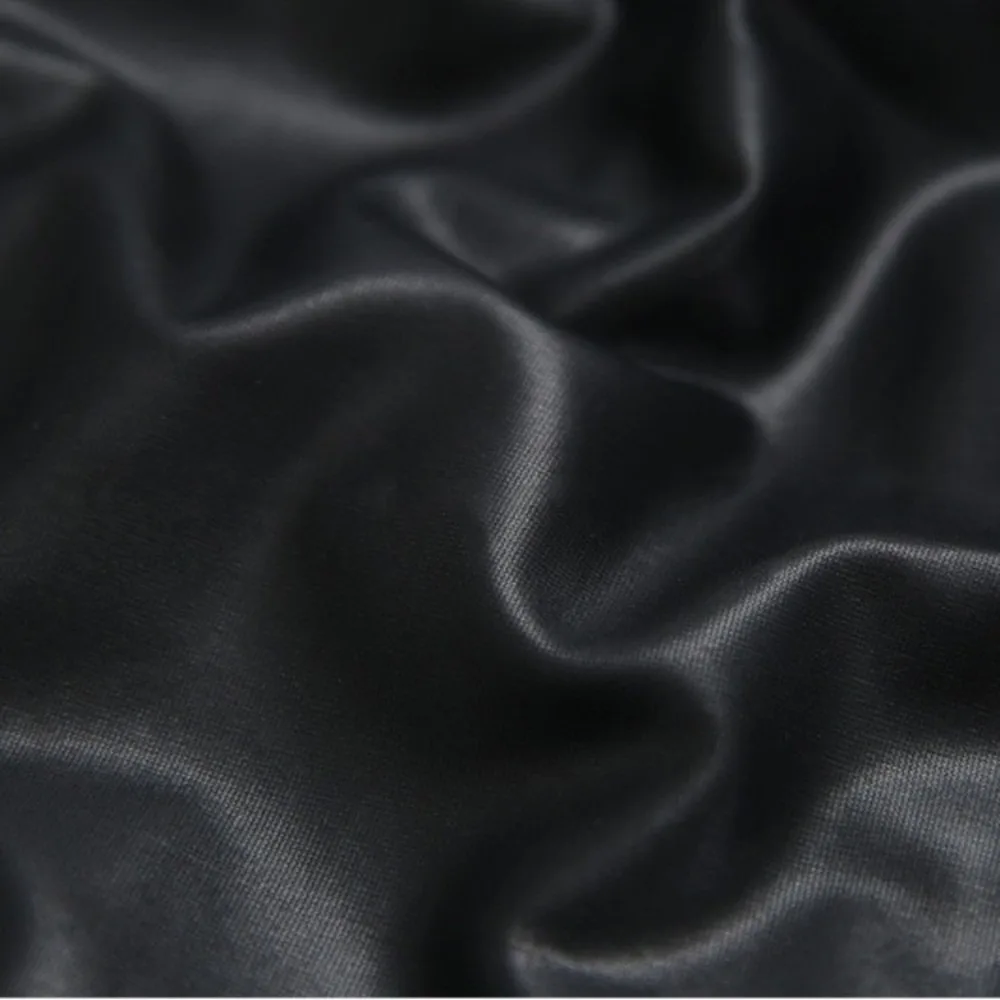 Faux Leather Faux Leather Pants Fleece Lined Stretch Fabric Fleece Lined Leggings Elastic Waist Autumn Winter