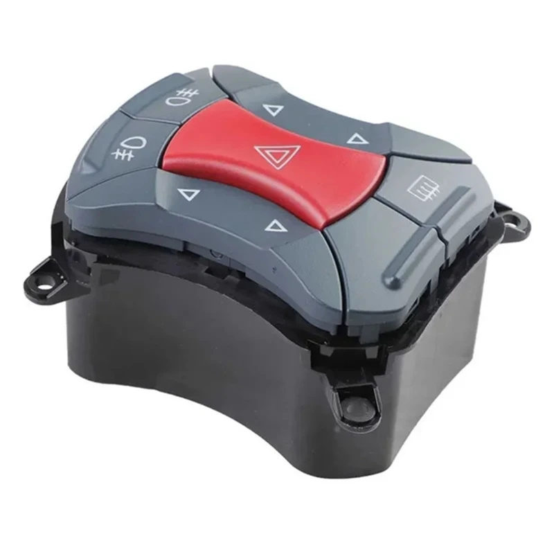 Hazard Warning Control Unit for Toboa 2000-2005, Reference Part 735297542, Dashboard Hazard Button Assembly for Interior X37F