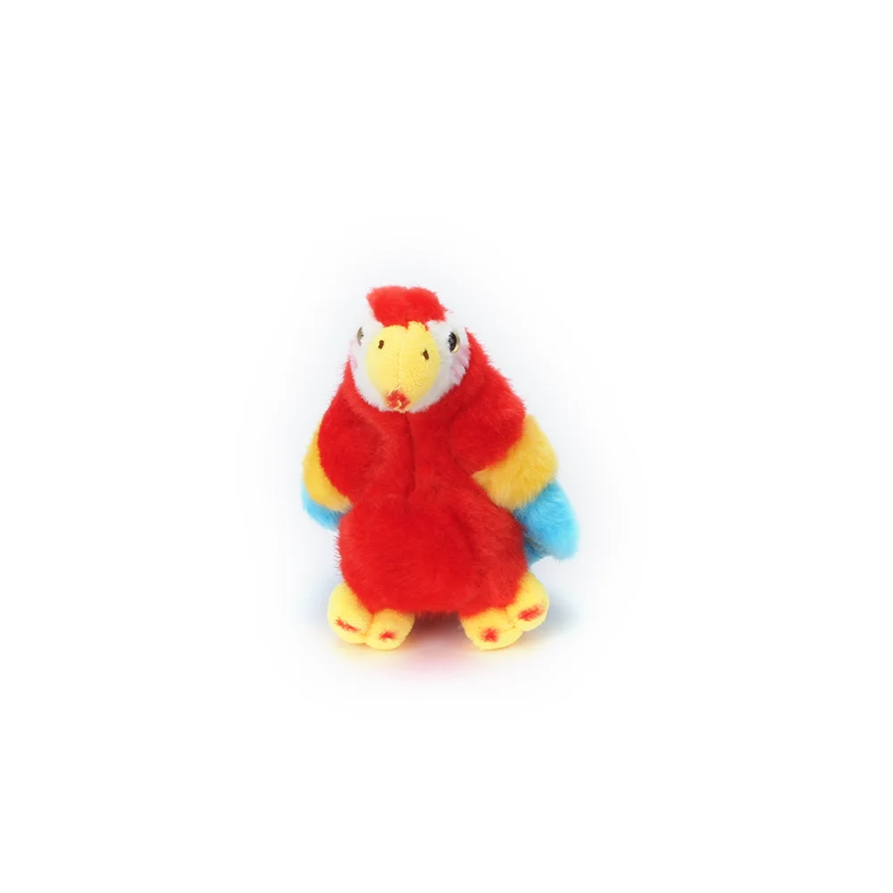 Bonito bonito papagaio vermelho pingente de brinquedo de pelúcia boneca saco pingente chaveiro sofá pingente boneca