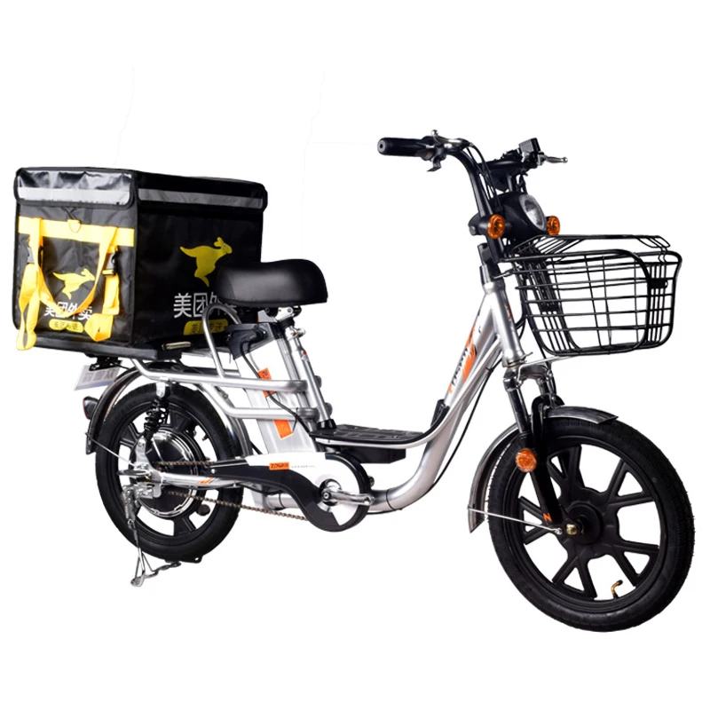 OEM 18 Inch Aluminum Alloy Electric Bike Basket E-Bike Cargo электровелосипед 350W 48V 20A Lithium Battery Electric Bicycle