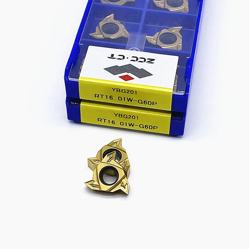 10PCS/ BOX RT16.01N RT16.01W G60P YBG201 RT22.01N RT22.01W N60P YBG201 Thread Tool Carbide Turning Tool  External thread