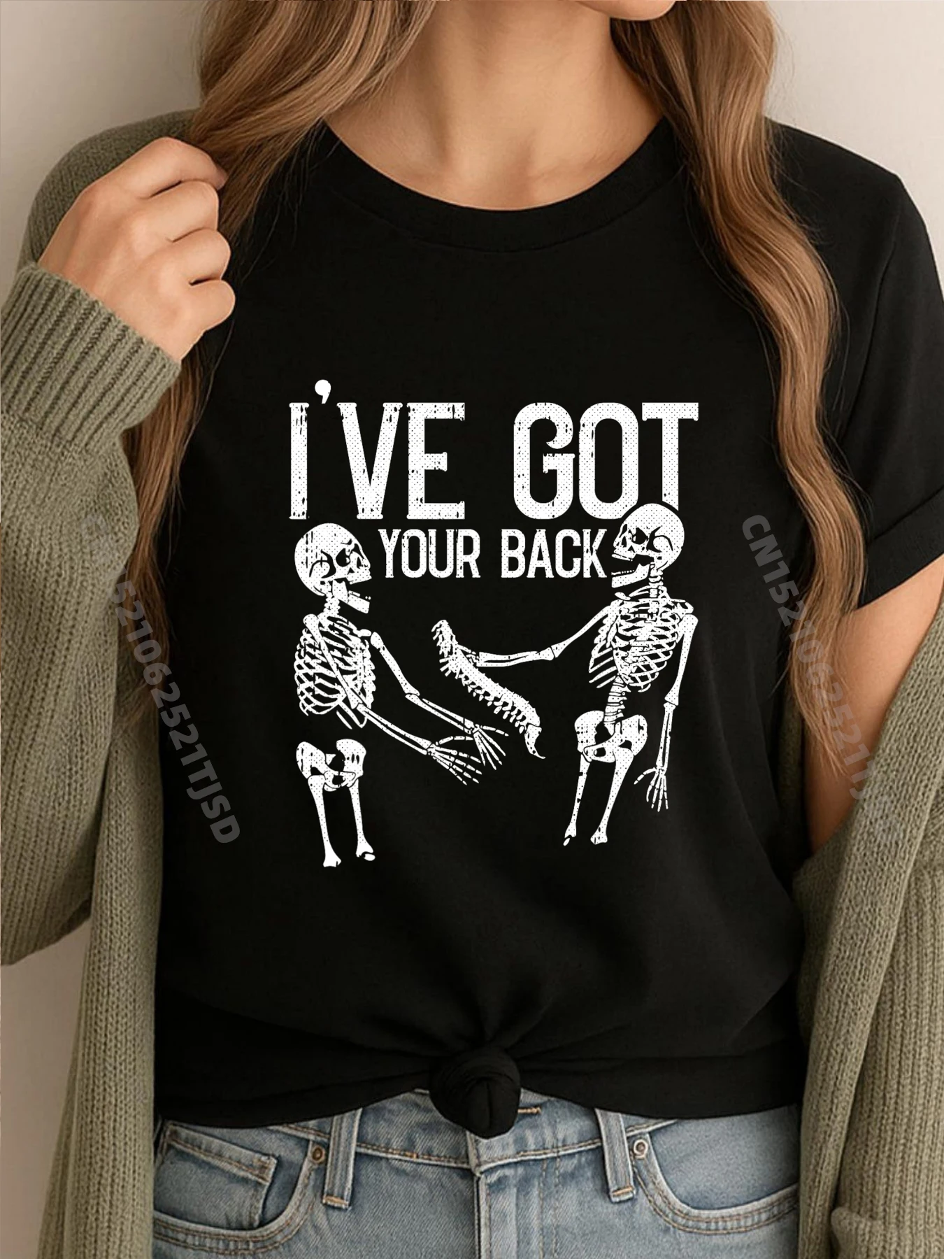 

Ive Got Your Back Lazy Halloween Costume Skeleton Beer Funny Shirts Limited Time Special Harajuku St Patrick's Day