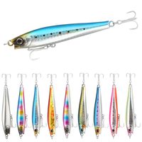 95mm 40g Minnow & Pencil Lead Sea Bass Tuna Ocean Fishing Lures Hard Bait Japan Tackle Sinking Swimbait Ice Fish Whopper