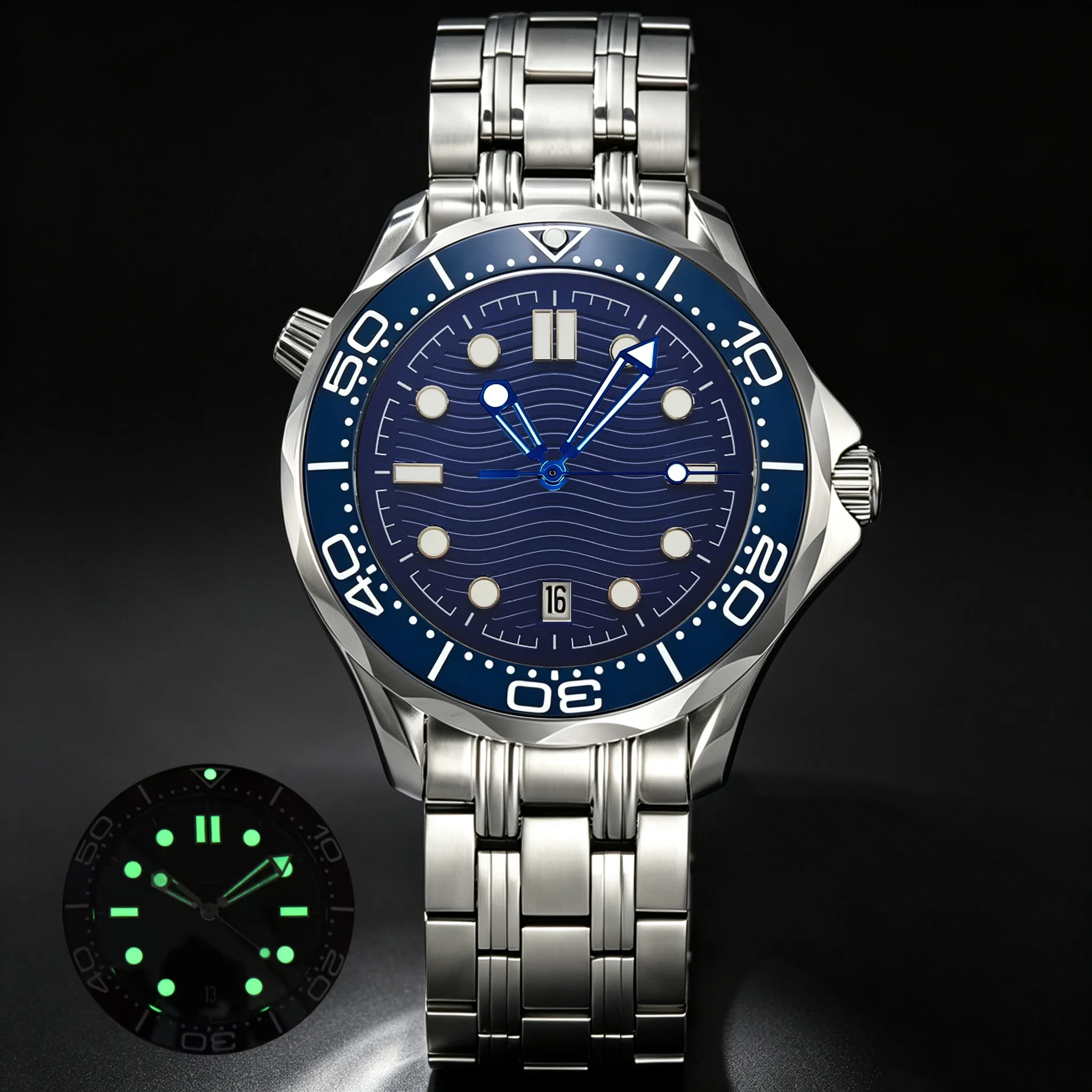 42mm 남성용 자동 기계식 시계 - NH35 무브먼트 - Stainless Bracelet Diver 리뷰 및 가격