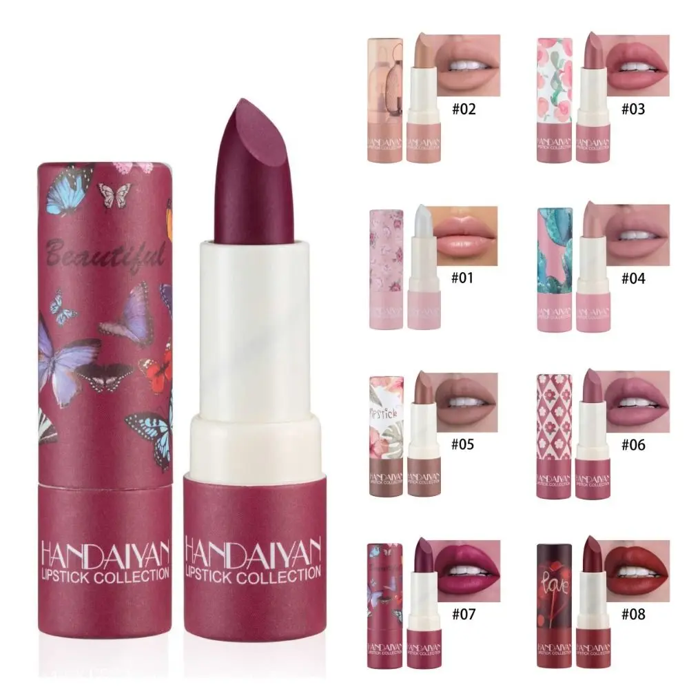 Waterproof Matte Lipstick Long-lasting Matte Velvet Mist Lipstick Non Stick Cup Not Fading Multi Colors Lipstick Lip Makeup