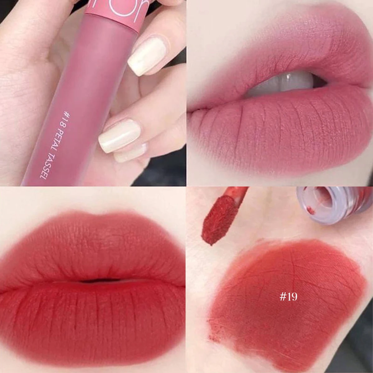 rom&nd ZERO VELVET TINT,Velvet Matte Texture,Lightweight Non-Drying,Lip Gloss,Luxury Makeup,Korean Cosmetic,Korean Makeup