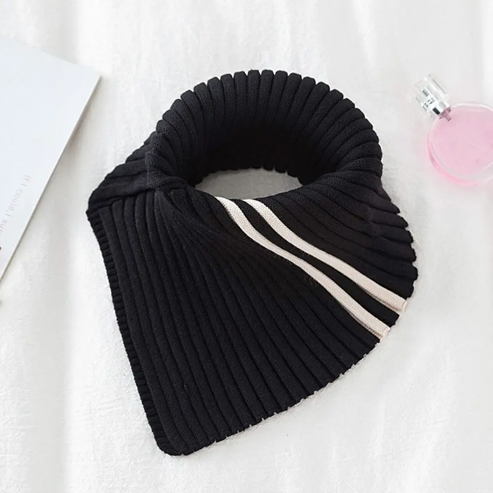 

Fashion Winter Knitted Fake Collar Windproof Detachable Neck Warmer Soft Warm Turtleneck Men Women