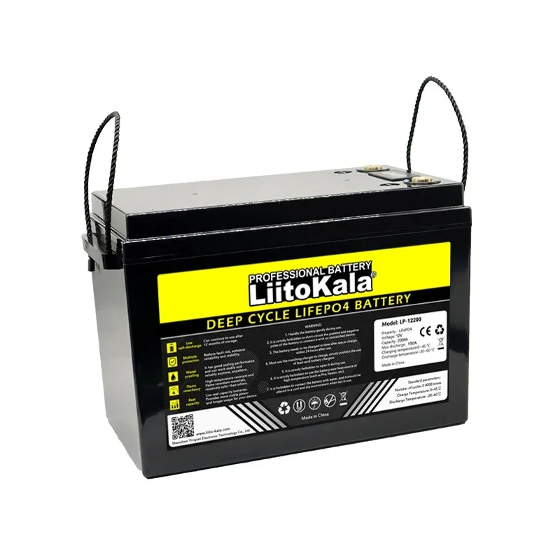 LiitoKala 12.8V 310Ah LiFePO4 battery with 12V 4s BMS For RV Campers Golf Cart Off-Road Solar Wind batteries 14.6V 20A Duty-free