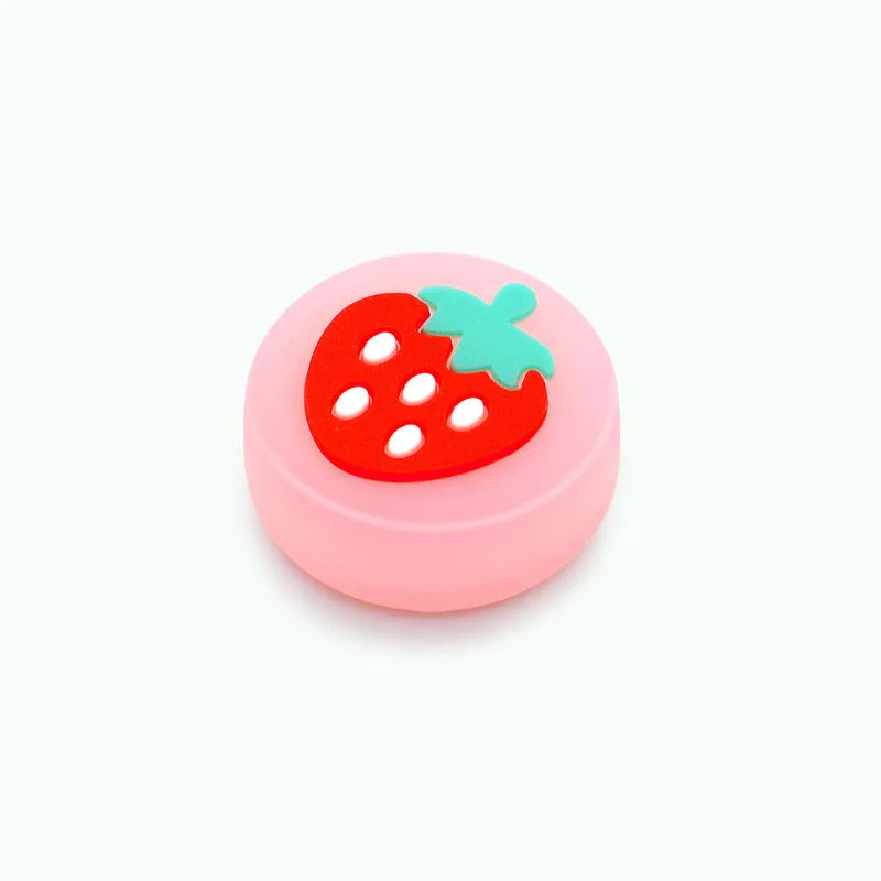 

14pcs Cat Claw Silicone Thumb Grips Glow In Dark Fruit Themed Switch Replacement Covers Enhanced Grip Anti-Slip Gaming