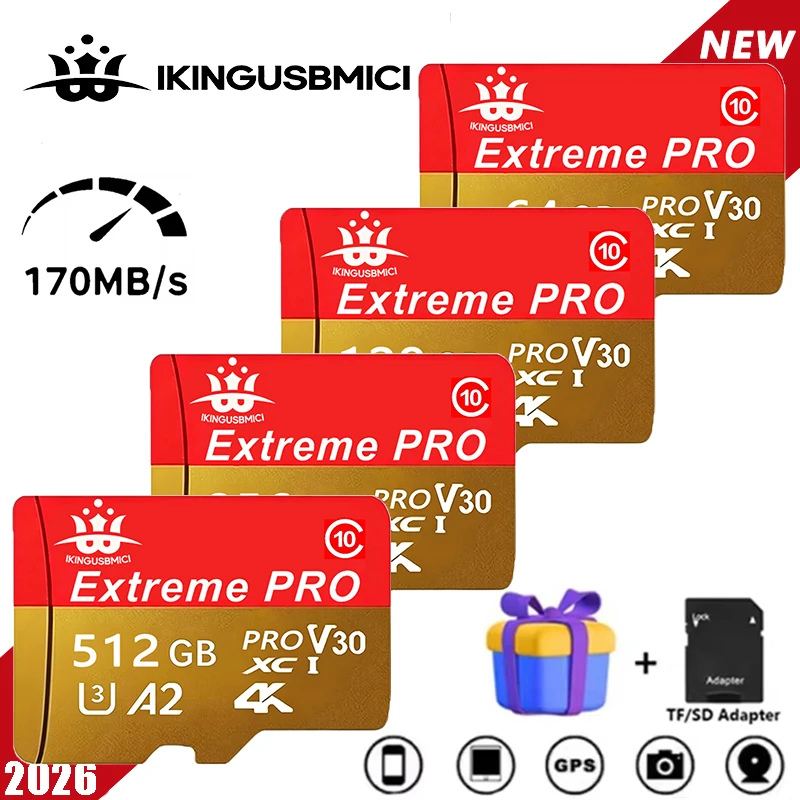 Fast Reliable 10 Card Tf 32-64-128-256-512gb Flash Speed Mini High U3 Class Premium Durable Quality Tf Camera Smartphone High