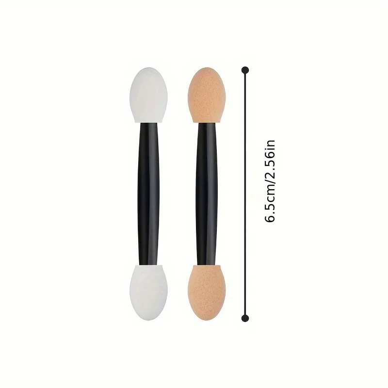 5/10Pcs Eyeshadow Applicator Disposable Eyeshadow Applicator Double-Ended Eyeshadow Brush Eyeshadow Brush 6.5cm Eye Makeup Sponge Applicator view 4