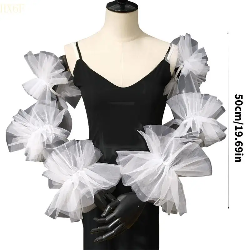 

HX6F Arm Cover Long Sleeve for Bridal Gown Dress Decorative Sleeves Wedding Sleeve