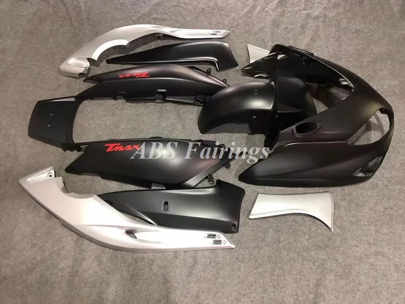 Injection Mold New ABS Whole Fairings Kit Fit for YAMAHA Tmax 500 2001 2002 2003 2004 2005 2006 2007 Bodywork Set Black Silver