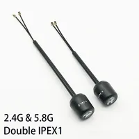 Dual-Band 5.8Ghz/2.4Ghz ipex1/UFL 120mm/150mm LHCP Long-distance Antenna for DJI O3 Air Unit FPV System Racing Drone