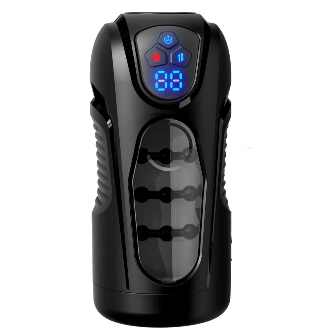 KUSHOR Male Masturbator Automatic Thrusting Vibration Heating Masturbation Cup Pocket Pussy Penis Pump Blowjob Sex Toy for Men