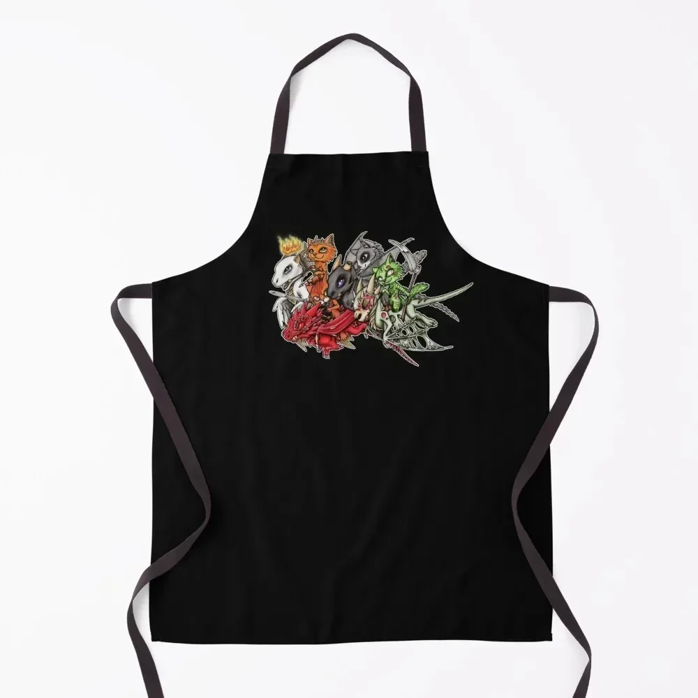 

Chibipocalypse Apron Kitchen Things For Home Kitchen Items For Home Women's bib Apron