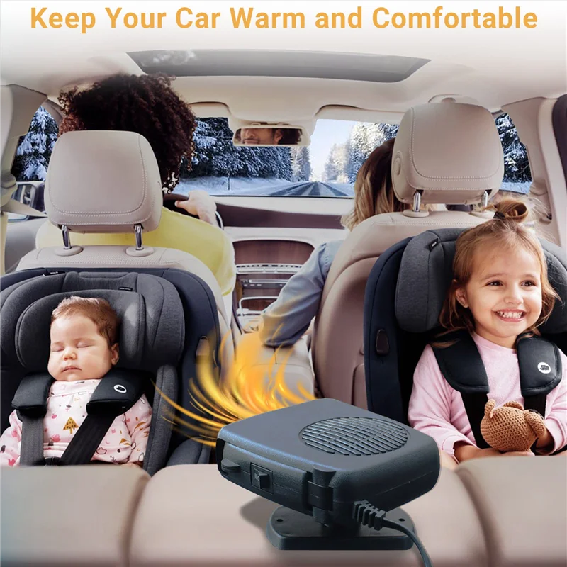 B-Est Car Heater Fast Heating & Cooling Fan Electric Car Heater Defroster Demister Windshield Defroster(24V,For Truck) Easy To U