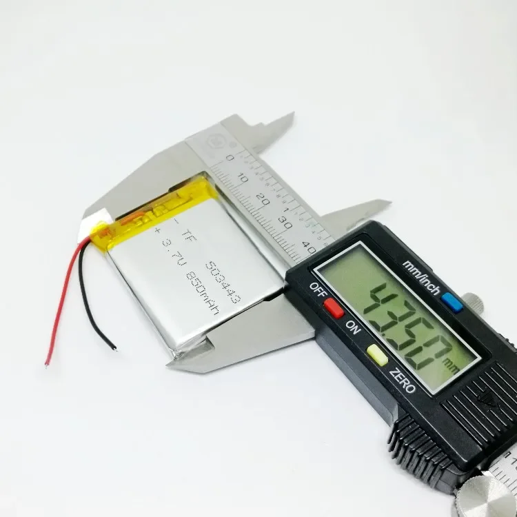 5 3.7 503443   polegadas navegador bateria embutida baterias de polímero de lítio 850mAh tacógrafo geral