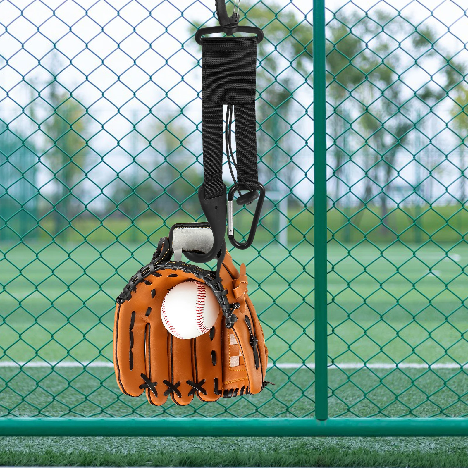

Baseball Softball Gear Hanger Baseball Bat Holder Gloves Hook Fence Bag Water Bottle Clip Hiking Outdoor Organizer