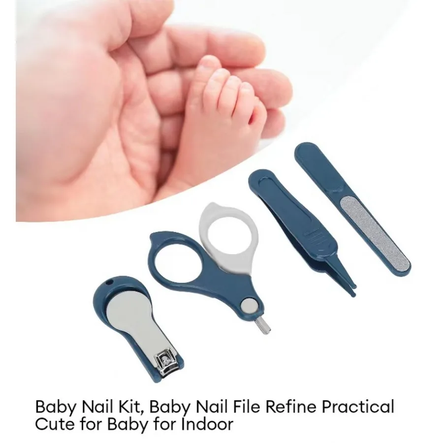 

4PCS High Quality Manicure Kit Lovely Scissors Cutter File Grooming Manicure Kit Baby Nail Clipper Cutter for Newborn