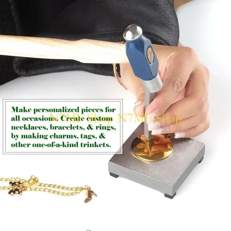 

N7MF Штамповочный молоток Блок для изготовления ювелирных изделий Блок для изготовления кожи для изготовления ювелирных изделий