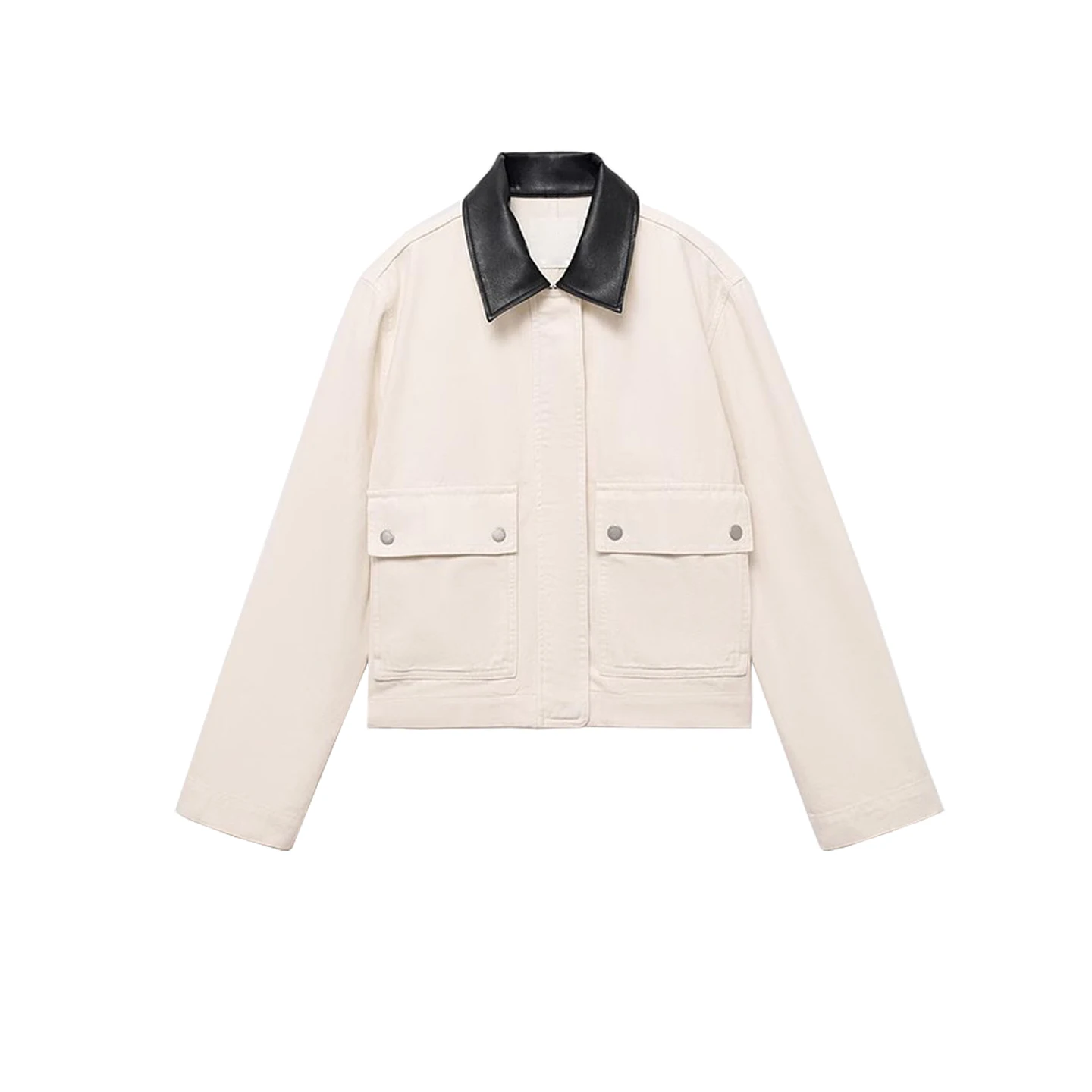 겨울 신상 여성용 롱 슬리브 칼라 패치워크 데님 워크웨어 재킷 또는 아우터웨어 폴리에스터 섬유 여성 코트