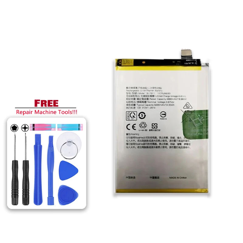 5000mAh Replacement Battery BLP911 For OPPO Realme V25 9i 9 Pro 8 pro