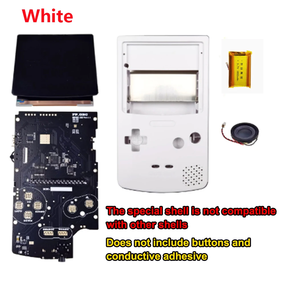 

FPGBC Game Console KIT Real Hardware IPS Pre Laminated LCD Screen Highlight Replacement For Gameboy Color GBC