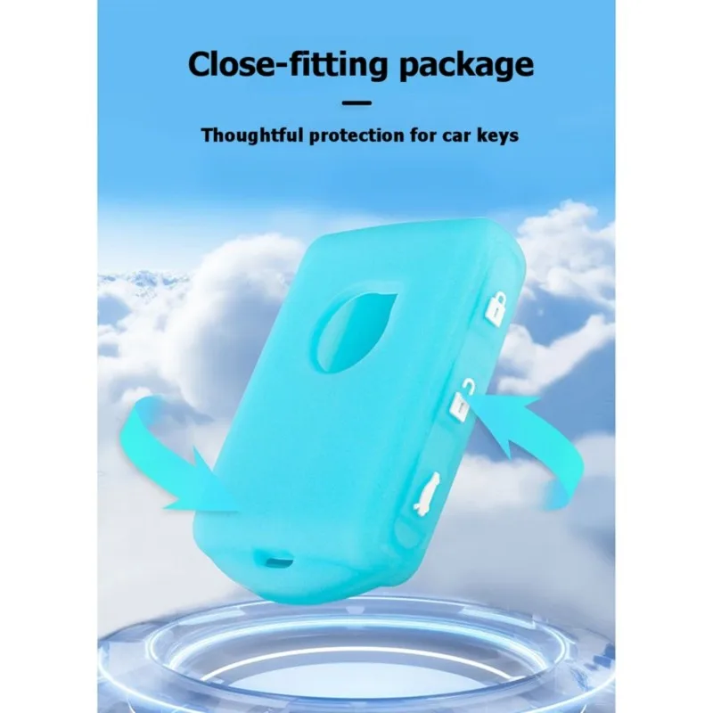 AED5-Car Key Case For Volvo S90 XC90 XC60 Silicone Key Bag For S60 RECHARGE XC40 V60V90