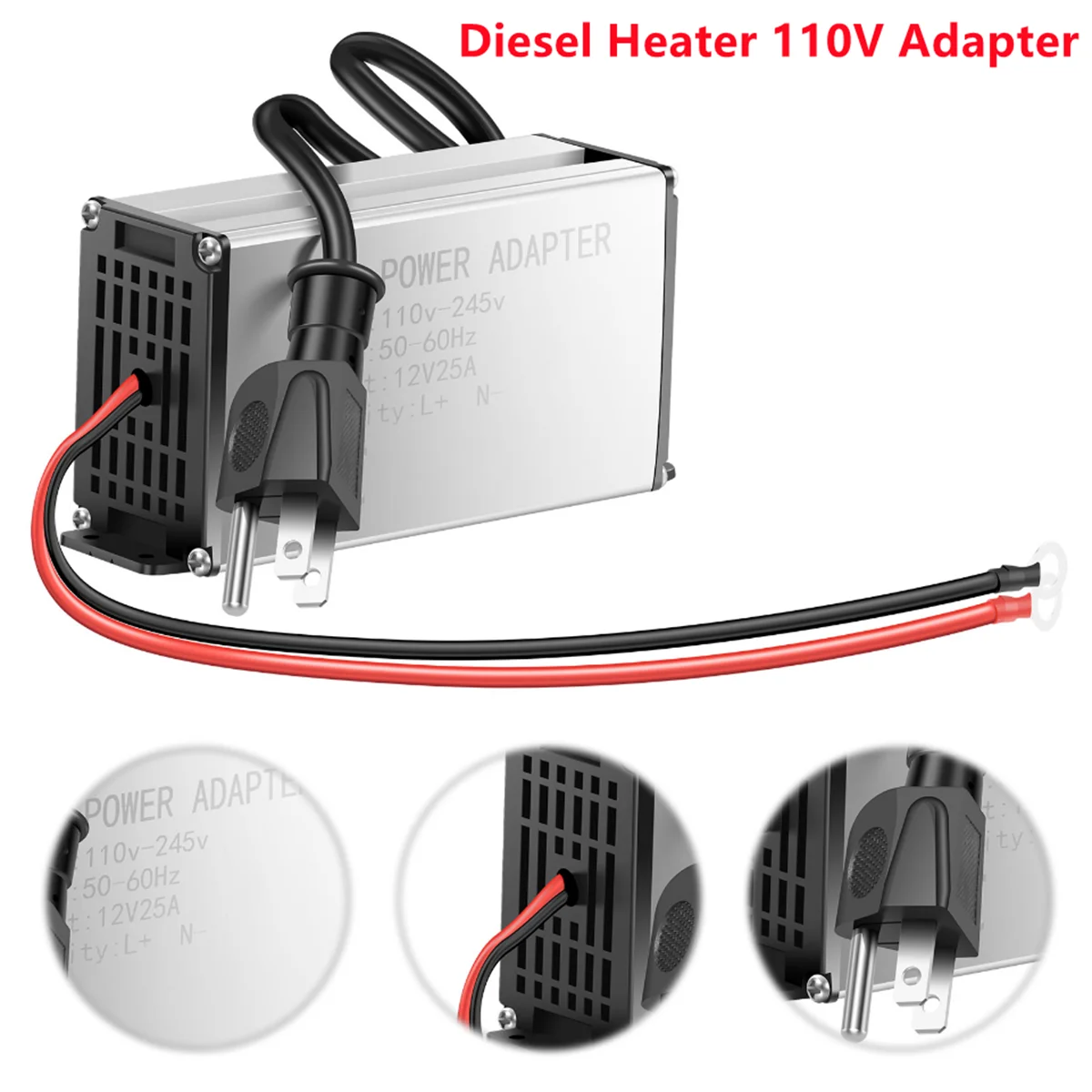 

Преобразователь мощности, адаптер 230 В на 12 В для дизельного воздухонагревателя, 5 кВт, 8 кВт, подходит для дома на колесах, гаража, бытовых электрических розеток