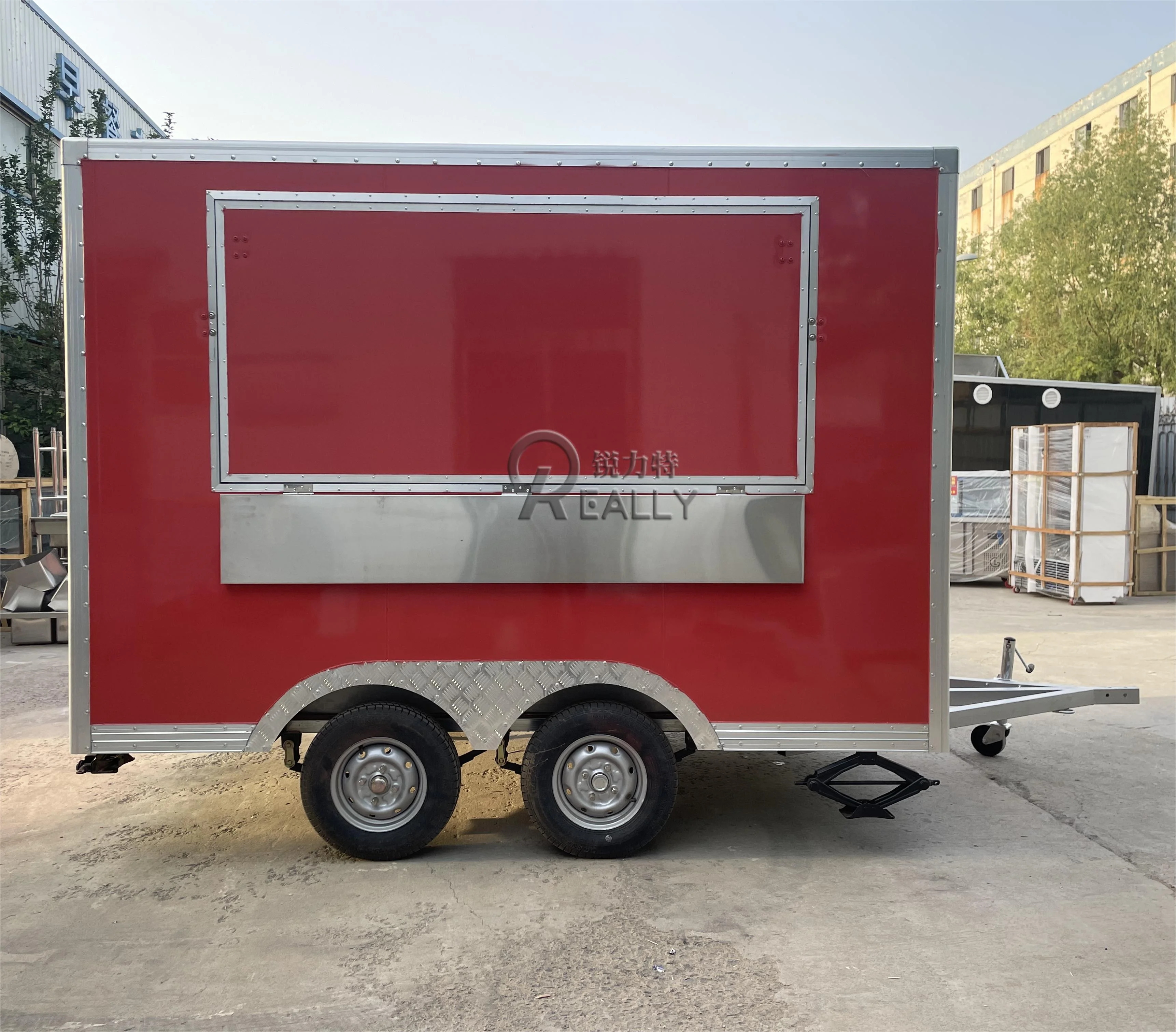 Mobile Coffee Truck Custom Kitchen Equipments Concession Food Truck Trailer Street Snack Pizza Kiosk Mobile Fast Food Cart