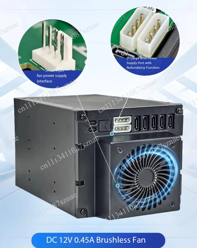 HY-5 hard disk hot-swappable module (send SATA data cable) with backplane storage expansion