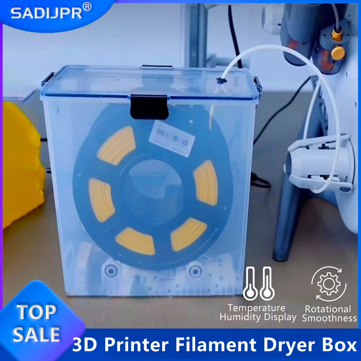 3D Printer Parts Filament Dryer Box For 3D Printer PLA ABS Filaments Airtight And Moisture-Resistant Real-Time Monitoring