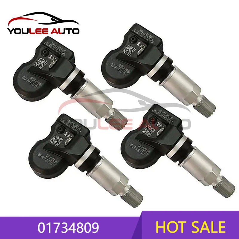 

1/4 шт. 01734809 433 МГц TPMS датчик давления в шинах для Geely Emgrand EV450 Vision Yuanjing S1 X3 GE11 EX3 Coolray Binray Bingyue
