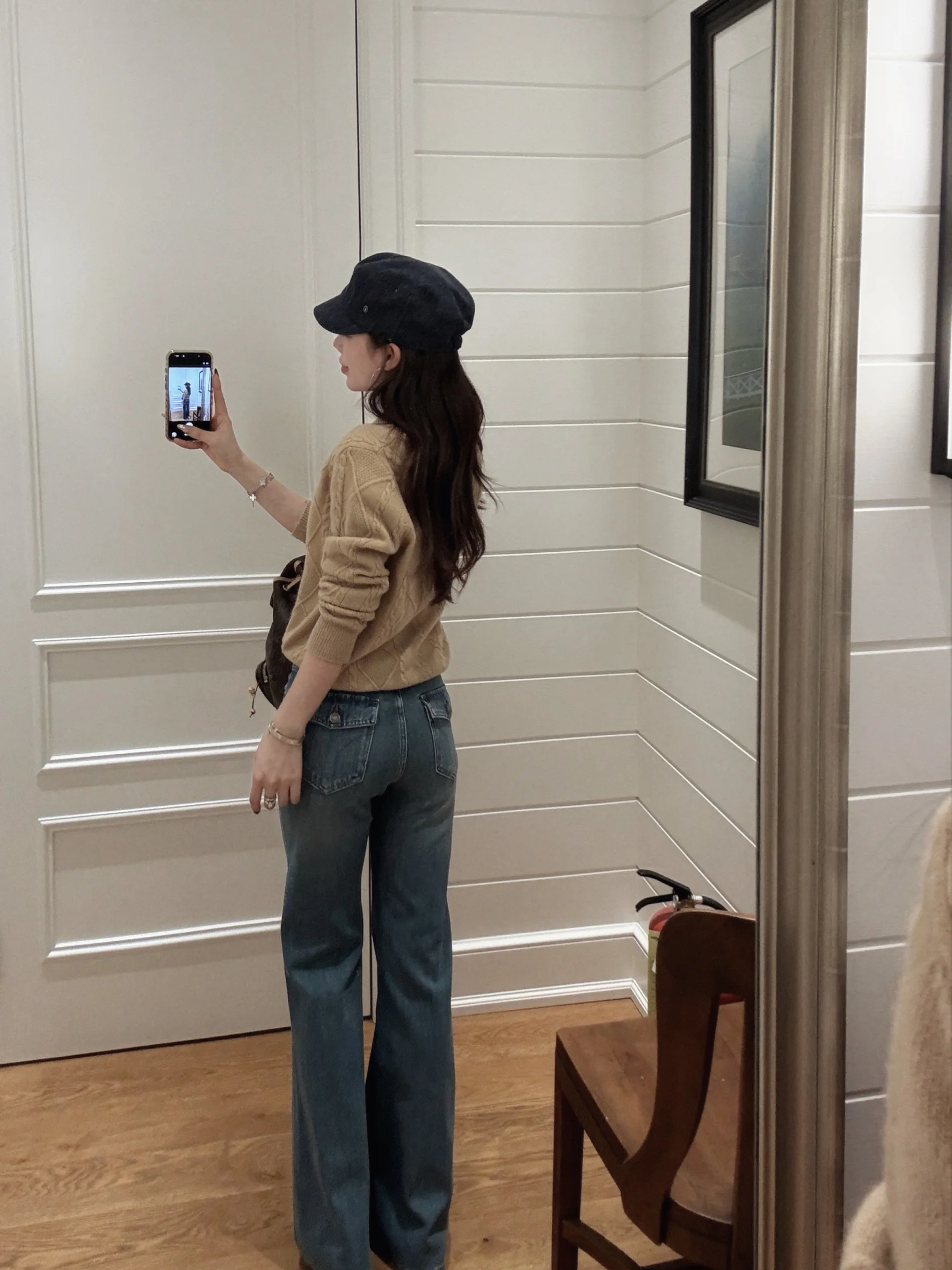 

Chier2026 Новые женские джинсы-клеш с низкой посадкой из хлопка, эластичные, мягкие, на молнии, теплые, зимние