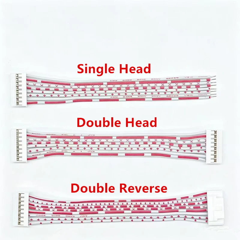 5Pcs HY 2.0mm Pitch Connector Cable HY2.0 Plug Line Length 10/20/30CM Red and White 2P/3P/4P/5P/6P/7P/8P/9P/10P/11P/12 Pin