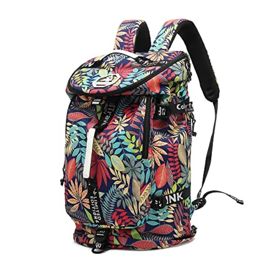 

Floral Gym Duffle Bag Backpack 4 ways for Women Waterproof with Shoes Compartment for travel Sport Hiking laptop Lightweight