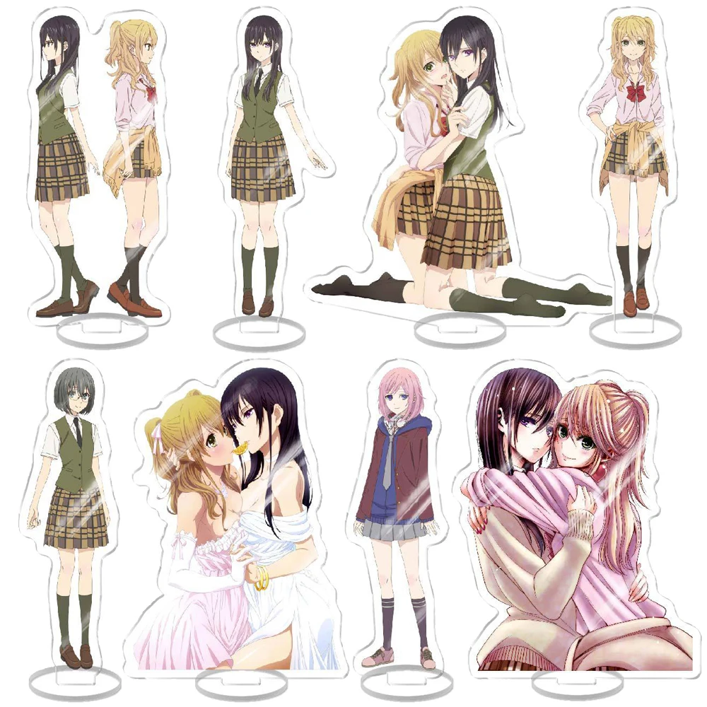 Anime Citrus Acrylic Stand Model Aihara Yuzu Mizusawa Matsuri Aihara Mei Figures Stand Desk Decor Props Collection Fans Gifts