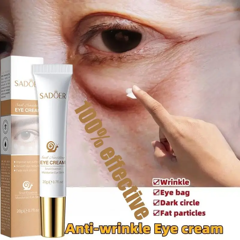 Eye Bag Removal Cream Snails Anti-wrinkle Eye Cream Anti Puffiness Remove Dark Circles Fade Fine Line Moisturizing Skin Care New