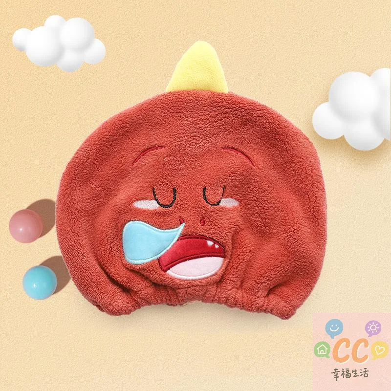 

Детская шапочка для ванны с милыми мультяшными животными, детская шапочка для полотенец для волос, шапочка для сушки, быстросохнущая микрофибра, супер впитывающая волосы, поворотная шапочка для ванны