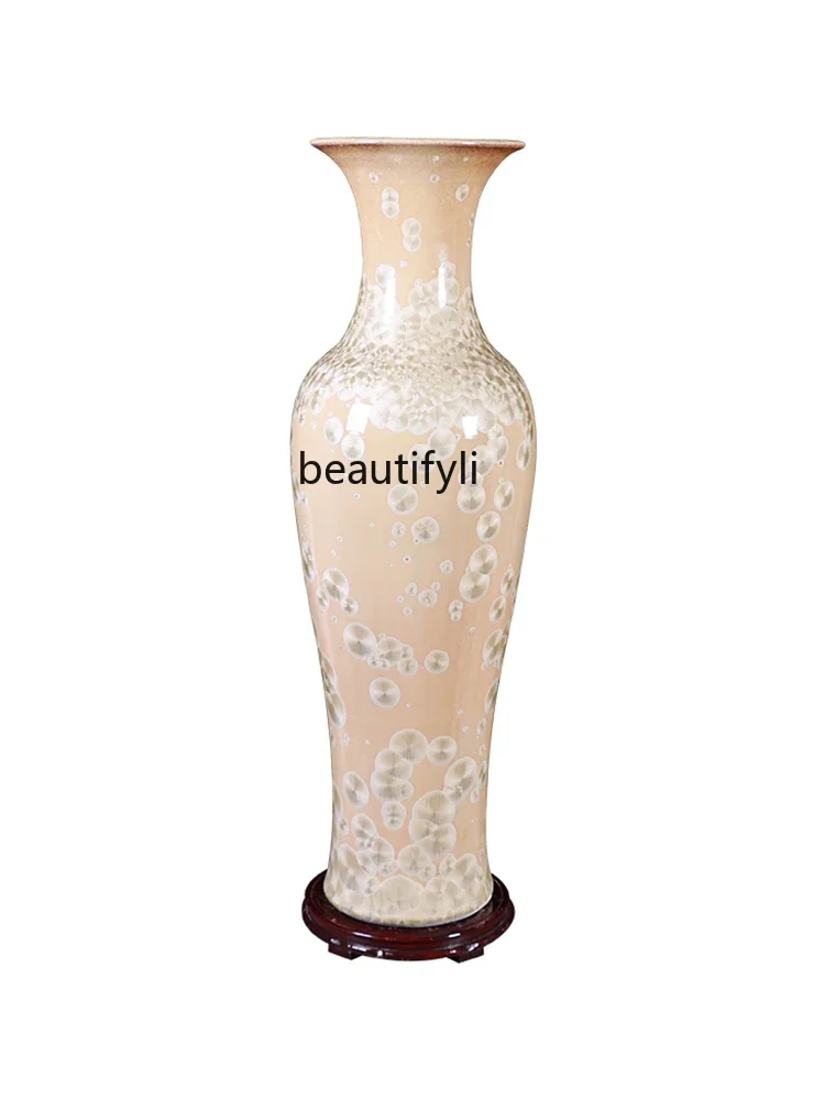 Ceramics Floor-to-ceiling large vase Porcelain vase Living room decorative handicrafts ornament