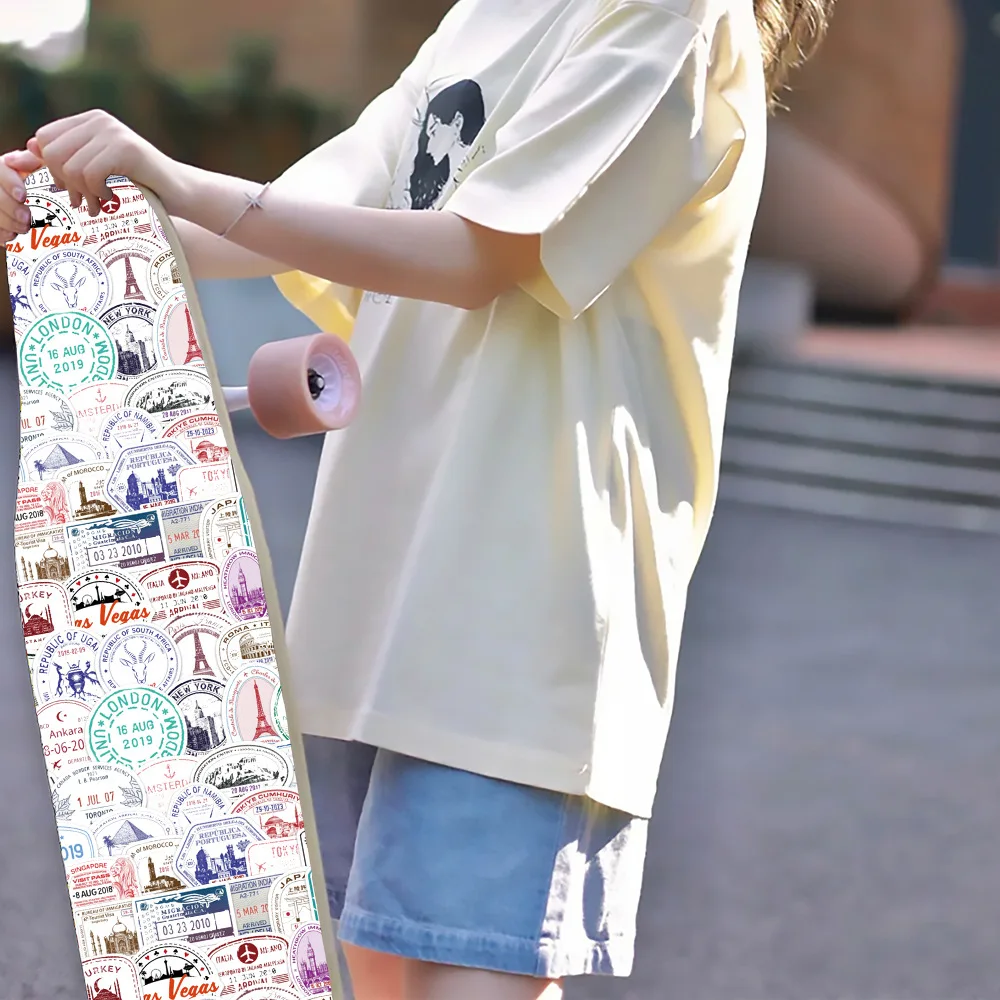 10/50PCS Passport Stamp Graffiti Sticker Fun's Waterproof Decal Water Cup Shoe Rack Laptop Wardrobe Decoration Toy Sticker