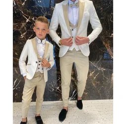 Abito da uomo/ragazzo con colletto a scialle per abiti da lavoro da sposa Sposo Costume su misura Smoking da sposo formale slim fit 3 pezzi