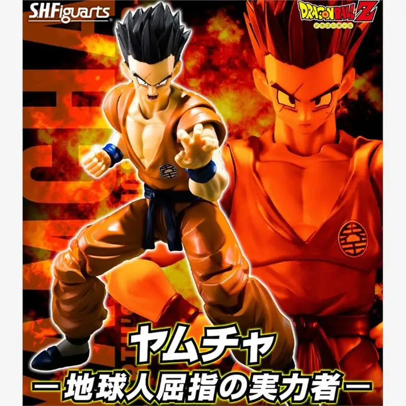 New Stock Original S.H.Figuarts Yamcha Dragon Ball Z Anime Doll Toys SHF Earth First Warrior Tamashi PVC Model Sculpture Toys