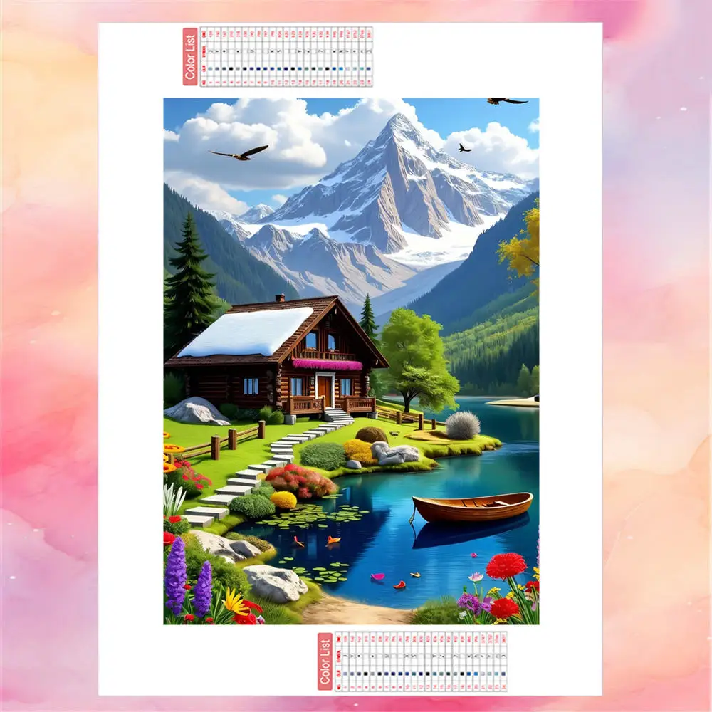 

AZQSD алмазная живопись 5D пейзаж полная квадратная круглая дрель рукоделие вышивка стразами картина украшение дома